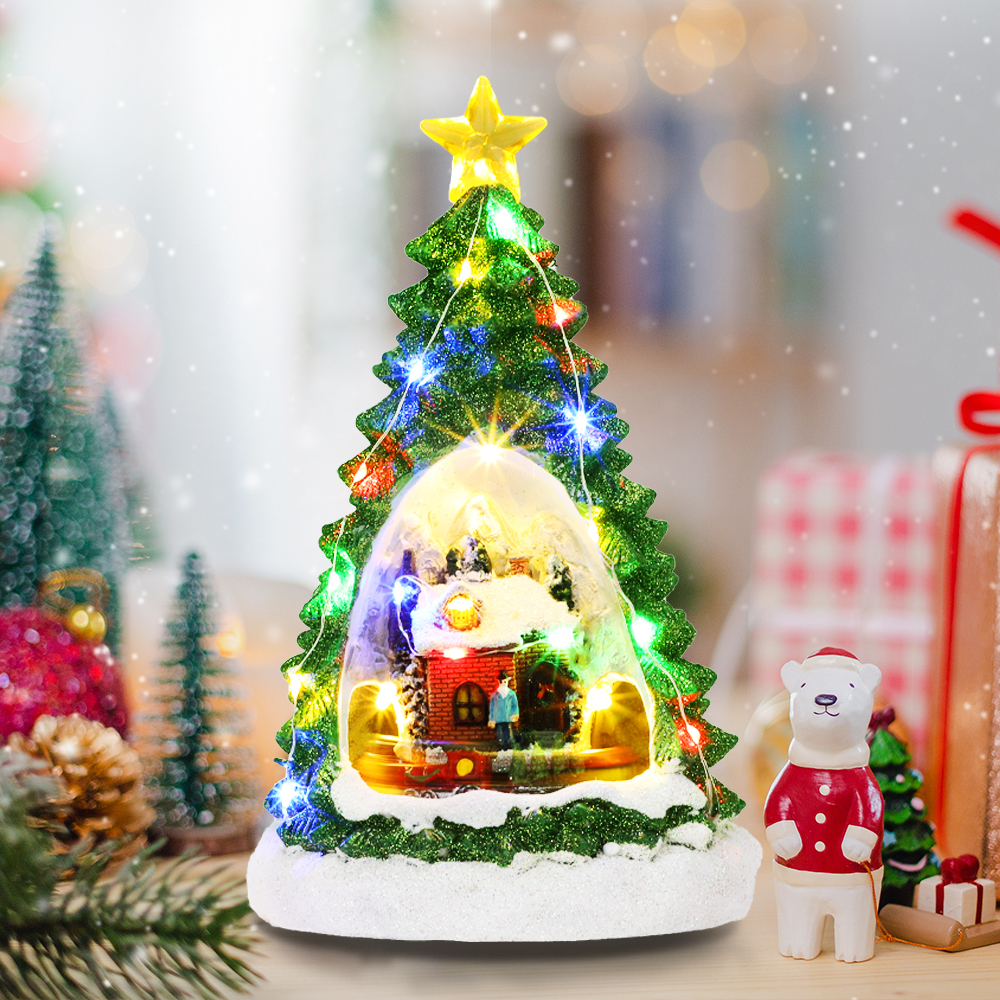 SDD1173  Pueblos Navideños Vacacionales Decoración De Árbol Navidad