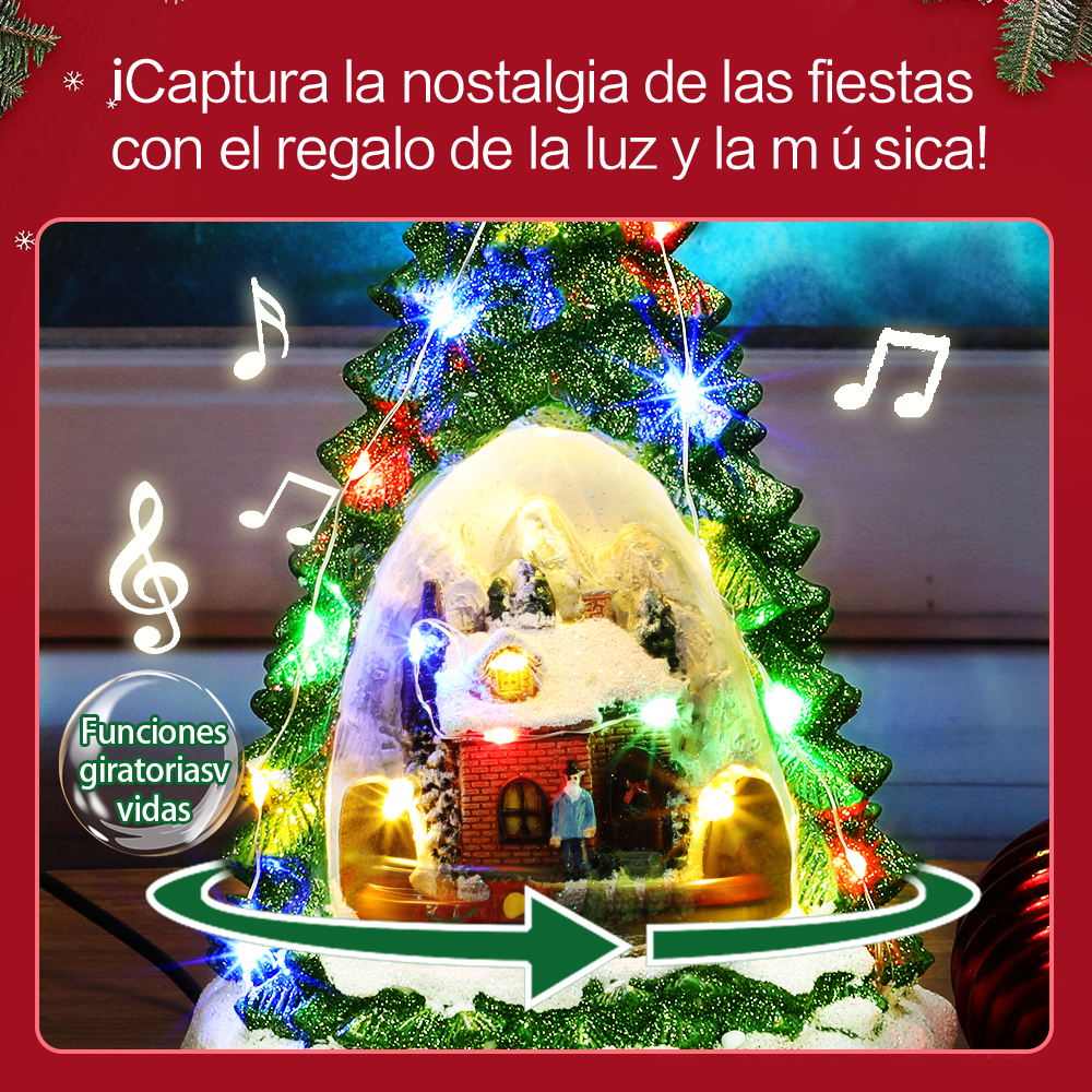 SDD1173  Pueblos Navideños Vacacionales Decoración De Árbol Navidad