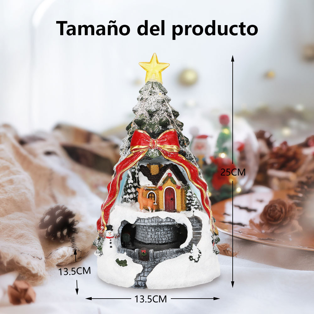 SDD1175  Árbol De Navidad Musical Con Luz Led Casa Villa Navideña