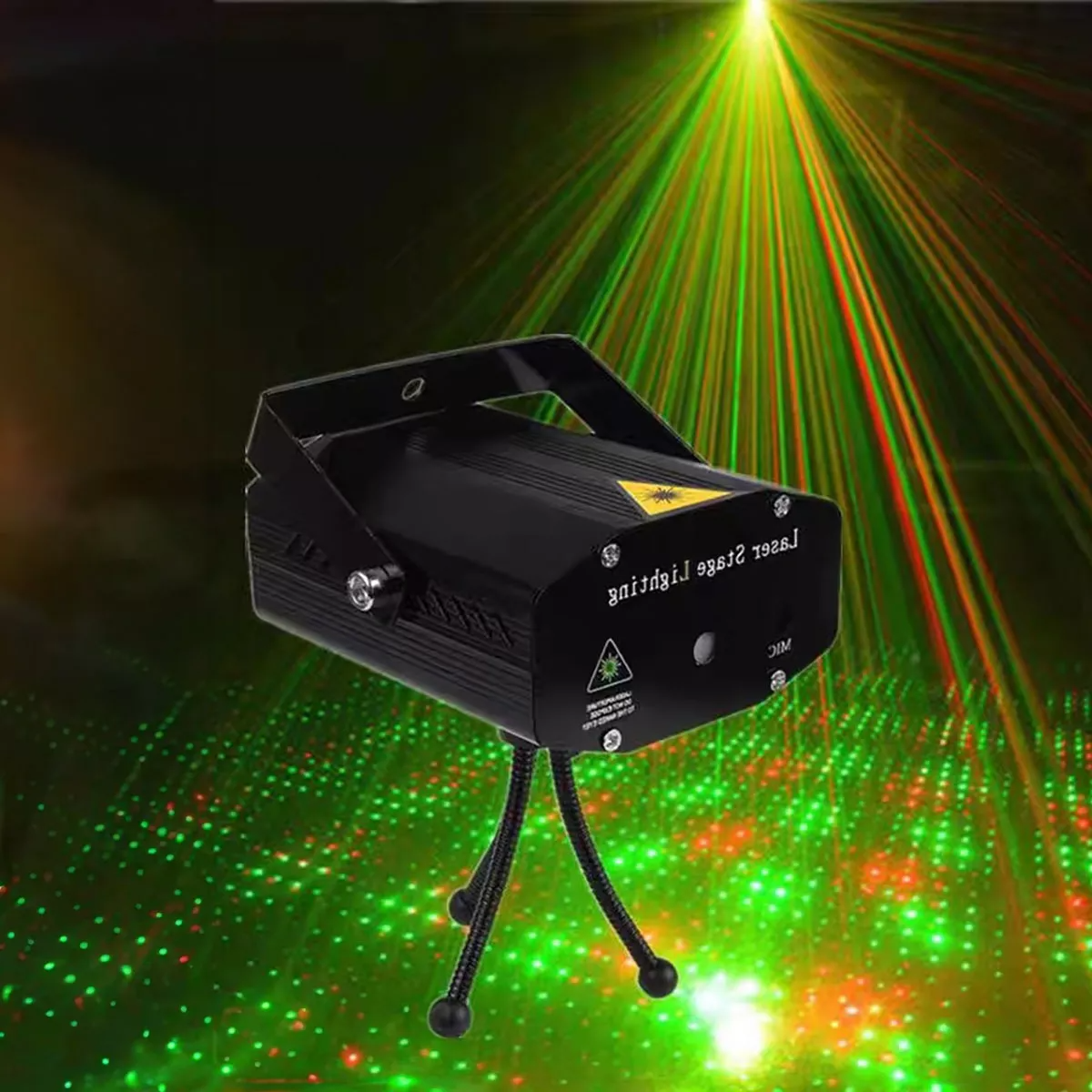 SD45  Iluminación De Escenario Láser Activada Por Sonido Negro