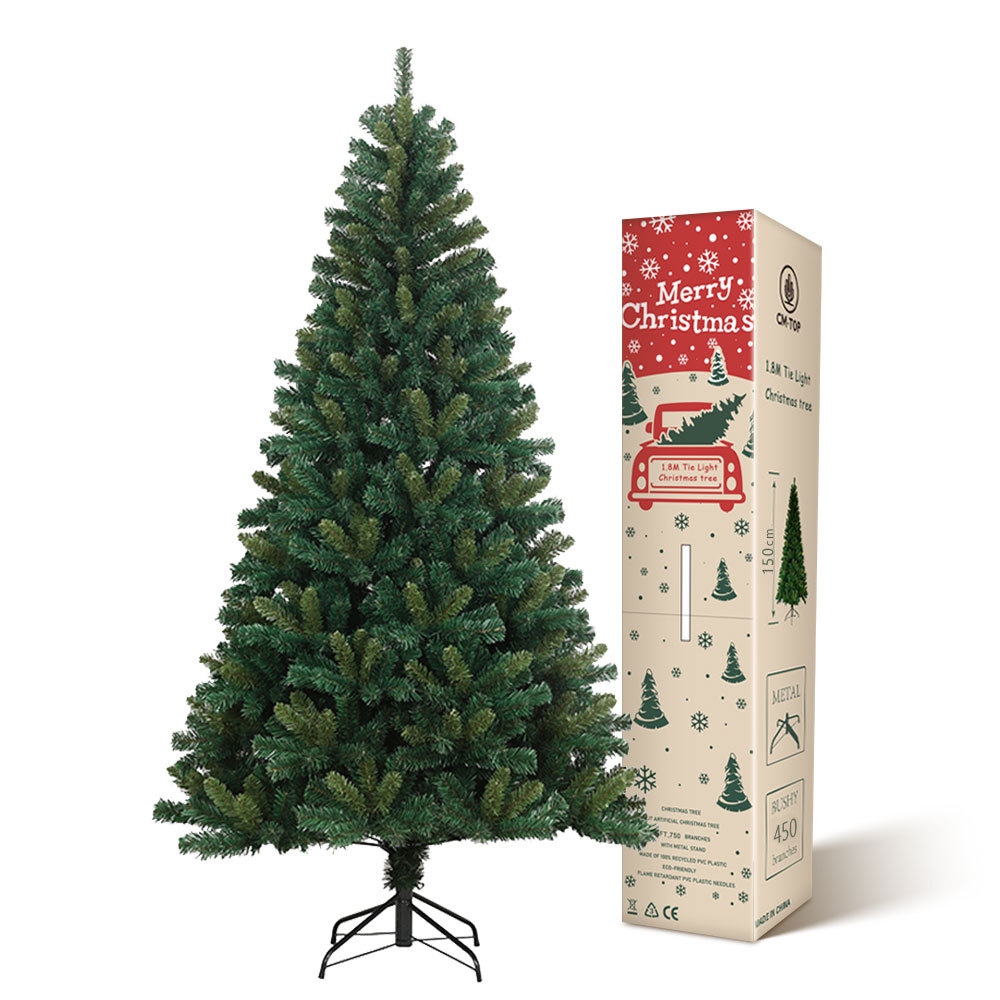 SDS132  Árbol de Navidad Verde 1.50 M Artificial Pino Frondoso