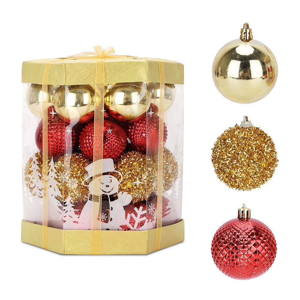 SDS4183  Set De Esferas Navideñas 28pcs Decoración Navideña Árbol 6cm