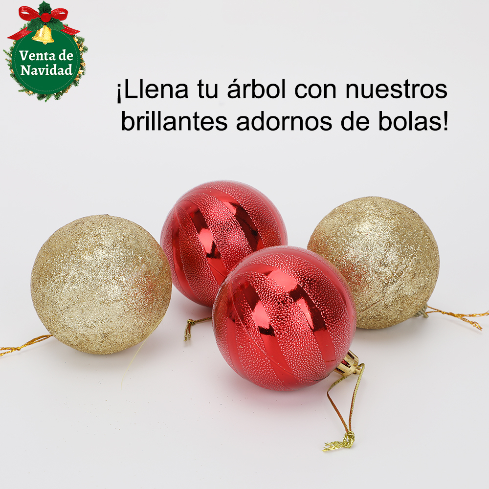 SDS4186 16 Esferas 6cm Adornos para Decoración Árbol de Navidad