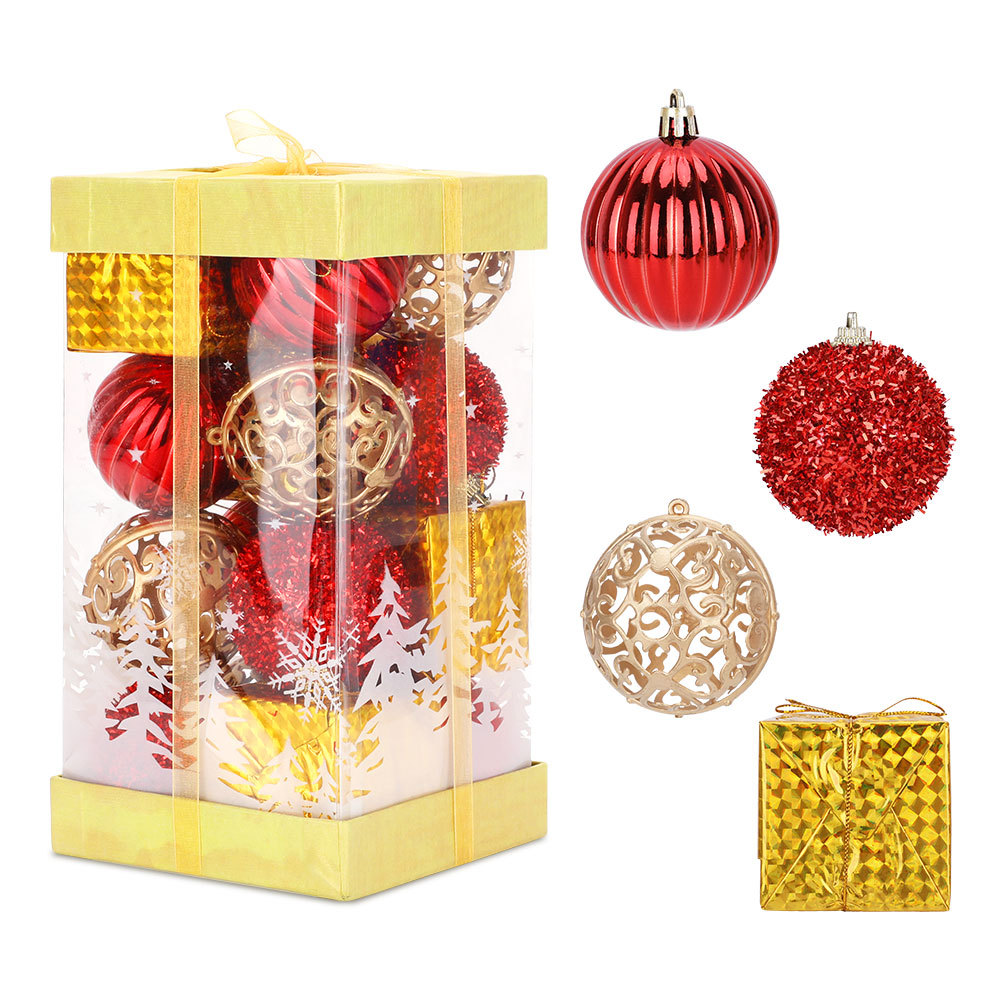 SDS4185  Paquete De 16 Esferas Navideñas Para Árbol Navidad 6cm