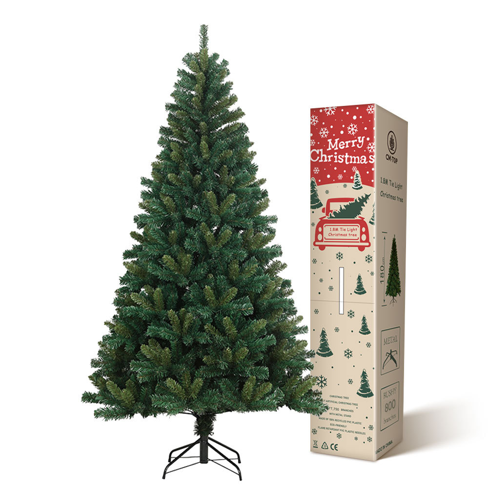 SDS133  Árbol De Navidad 180 Cm Artificial Pino 800 Ramas Verde