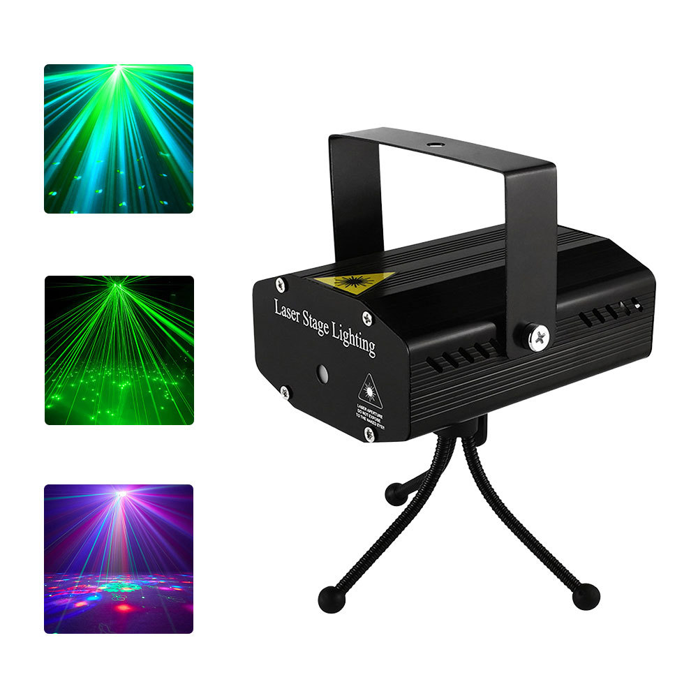 SD44  Proyector Láser Luz De Escenario Activado Por Sonido Azul
