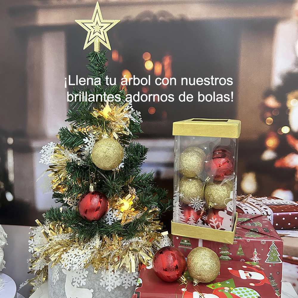 SDS4186 16 Esferas 6cm Adornos para Decoración Árbol de Navidad