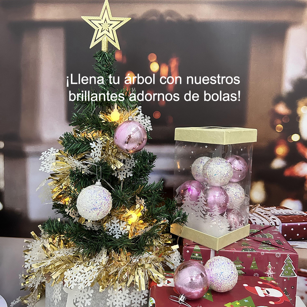 SDS4186 16 Esferas 6cm Adornos para Decoración Árbol de Navidad