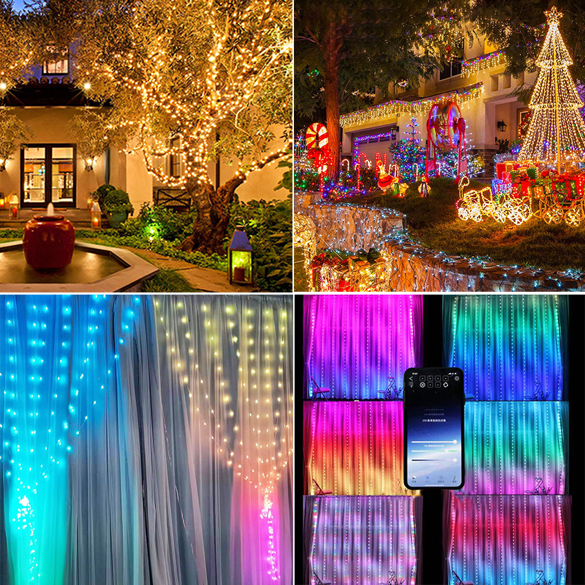 LED715  Tira Led De Bluetooth 5m Luces Led Rgb Halloween Decoración