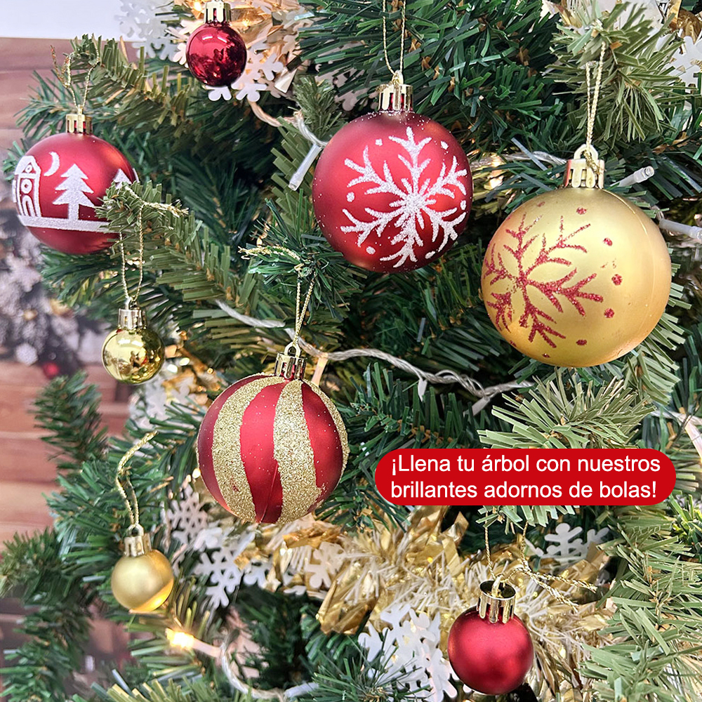 SDS4176  Esferas Adornos Decoración Árbol De Navidad Estilos Mixtos