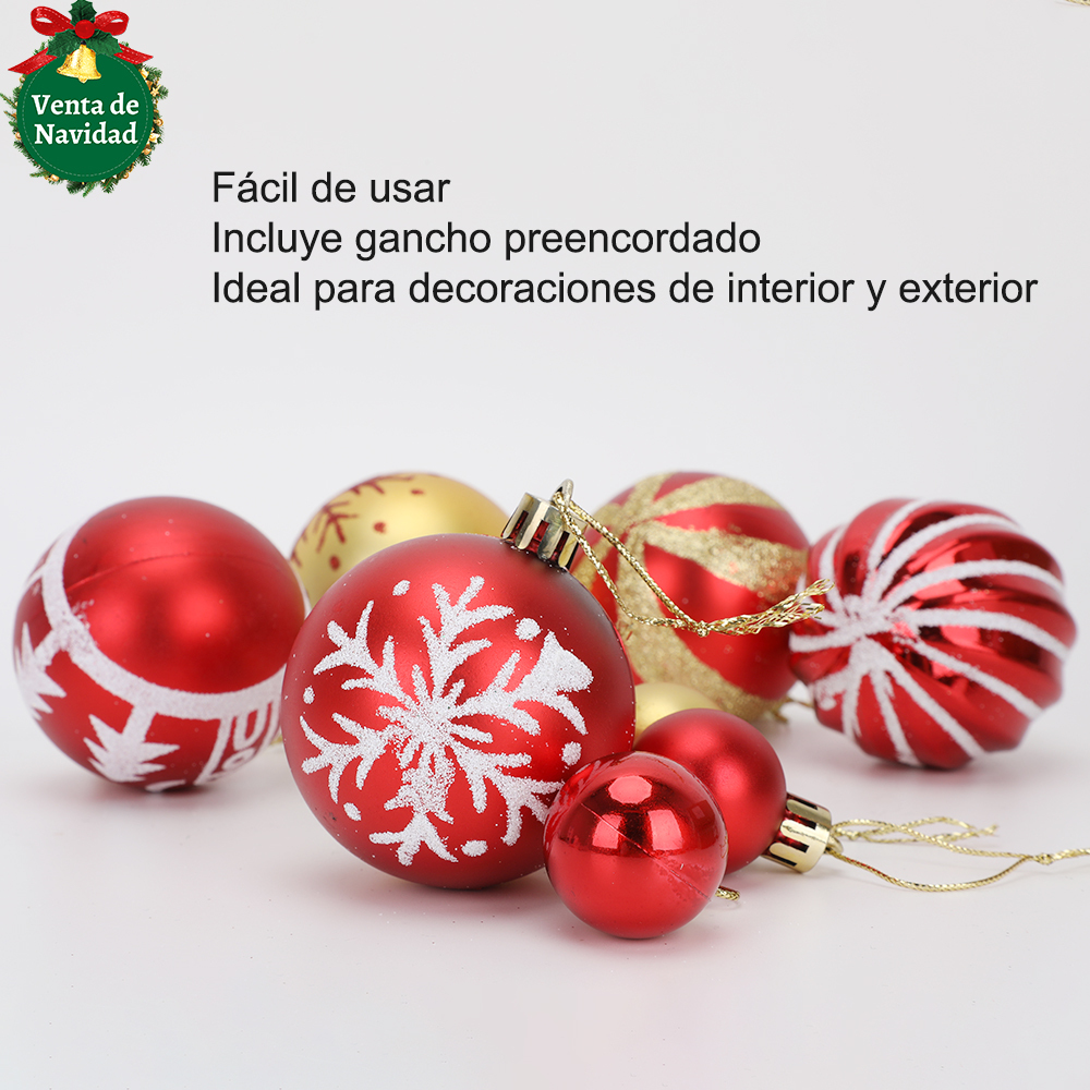 SDS4176  Esferas Adornos Decoración Árbol De Navidad Estilos Mixtos
