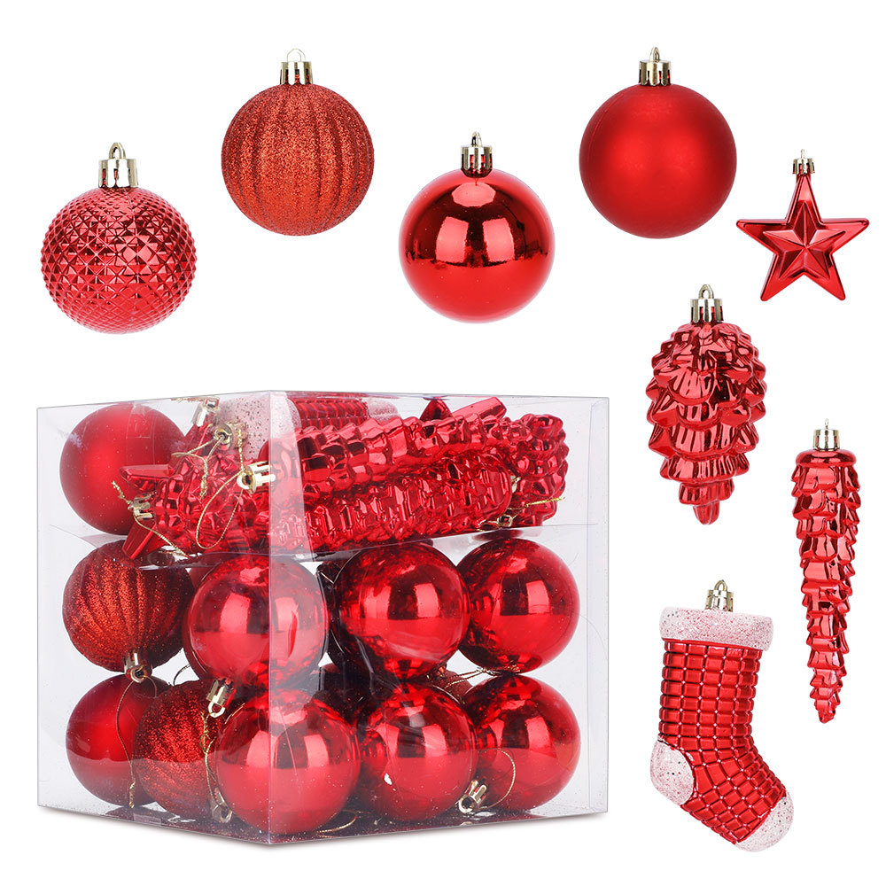 SDS4173   31pcs Esferas Navideñas Adornos De Navidad Árbol Decoración