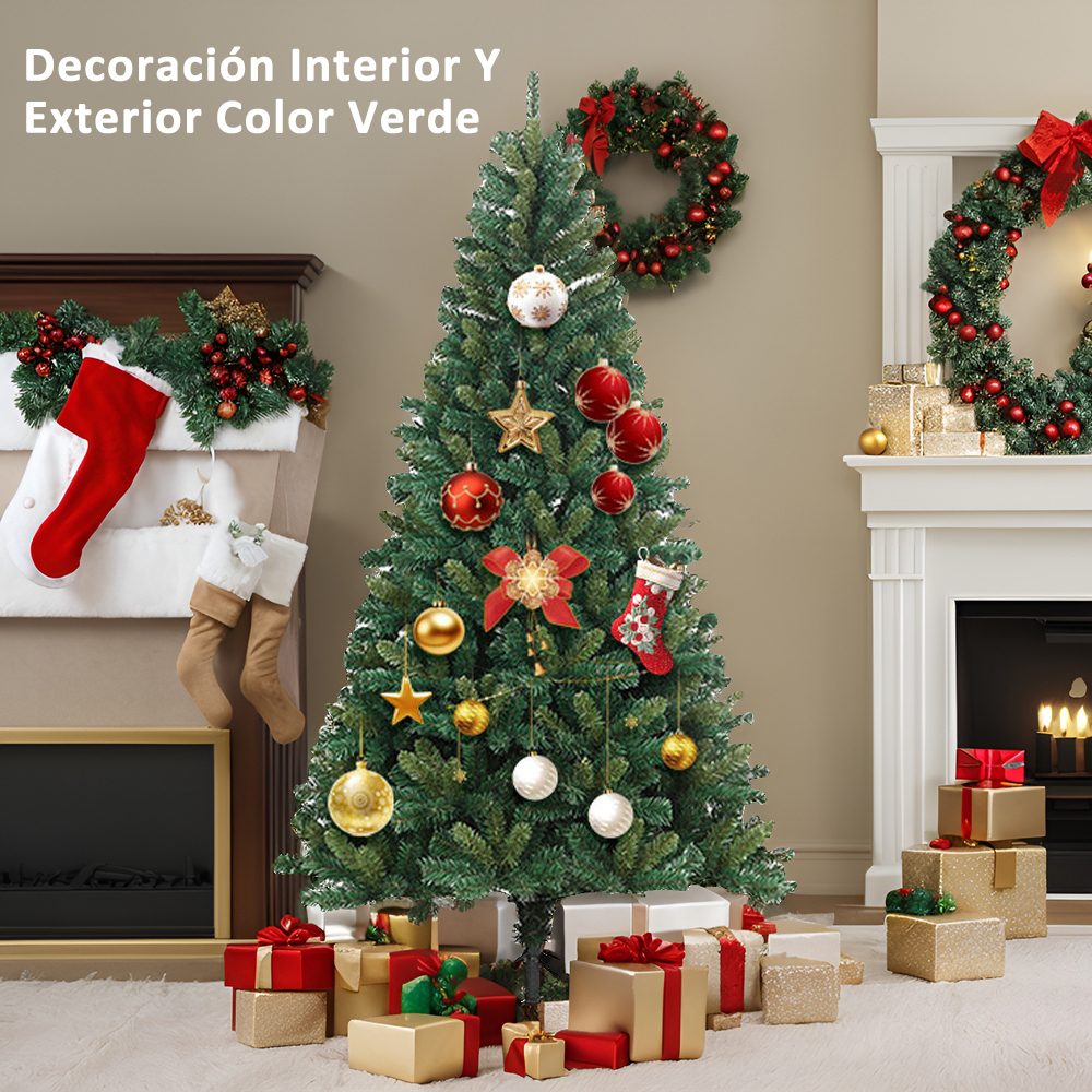 SDS134   2.1m Árbol Navidad Pino Artificial Cm-top Con 1200 Ramas