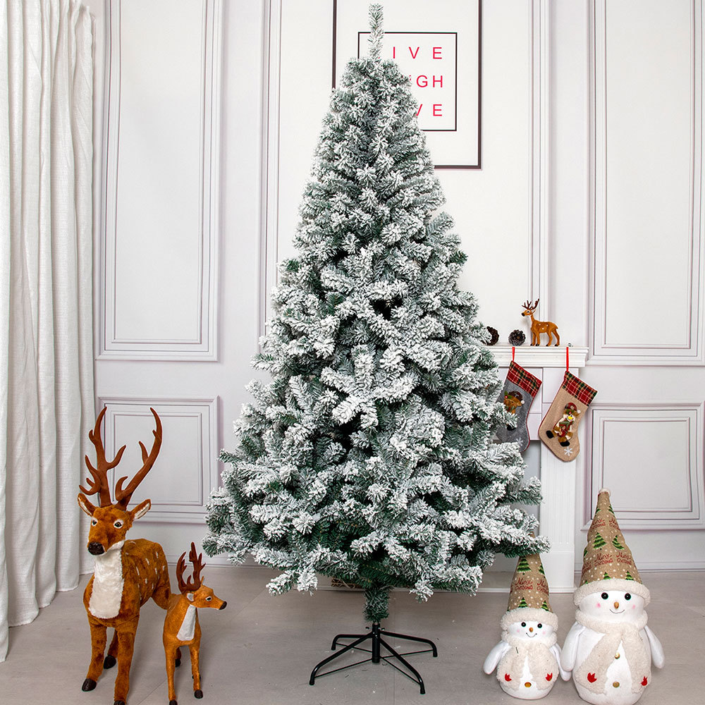 SDS111  Árbol De Navidad Nevado Artificial 2,1 M Cm-top 850 Ramas