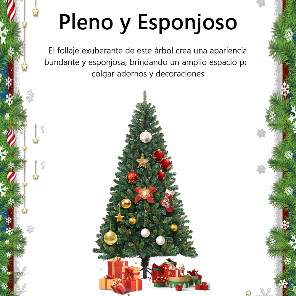 SDS134   2.1m Árbol Navidad Pino Artificial Cm-top Con 1200 Ramas