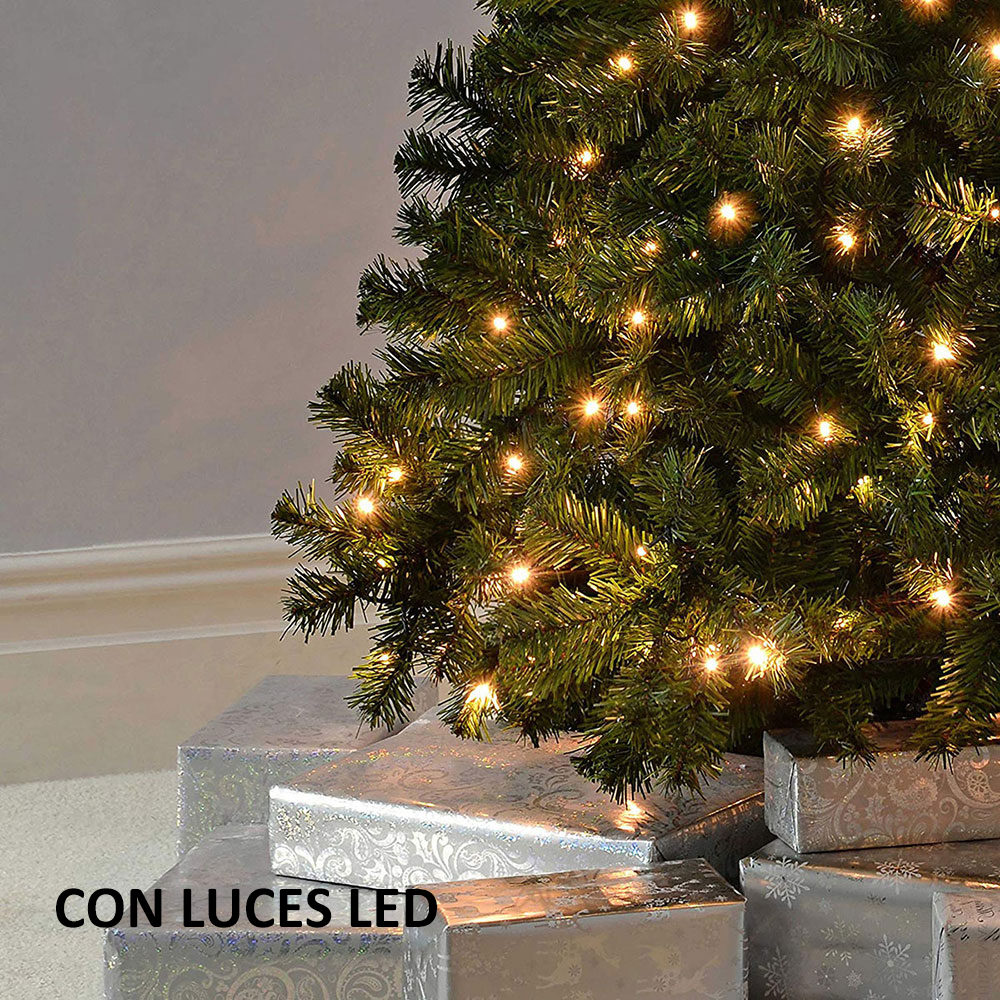 SDS127  Árbol Navidad Con Luces Led Cm-top Artificial Pino 2.1m