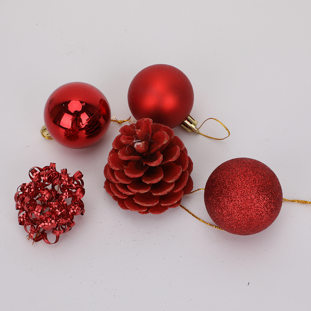 SDS461  Esferas De Navidad Cm-top Decoración Navideña 30 Pzs 5cm
