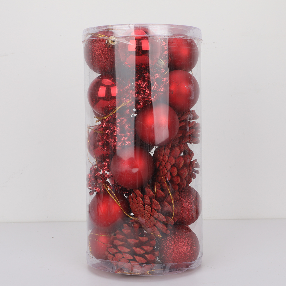 SDS461  Esferas De Navidad Cm-top Decoración Navideña 30 Pzs 5cm