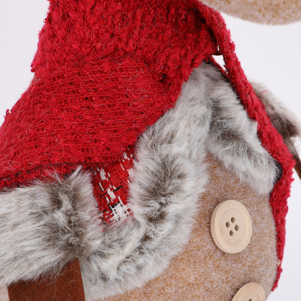 SDS519  Decoración Navidad Muñeco De Reno Cm-top Peluche Adorno 33cm