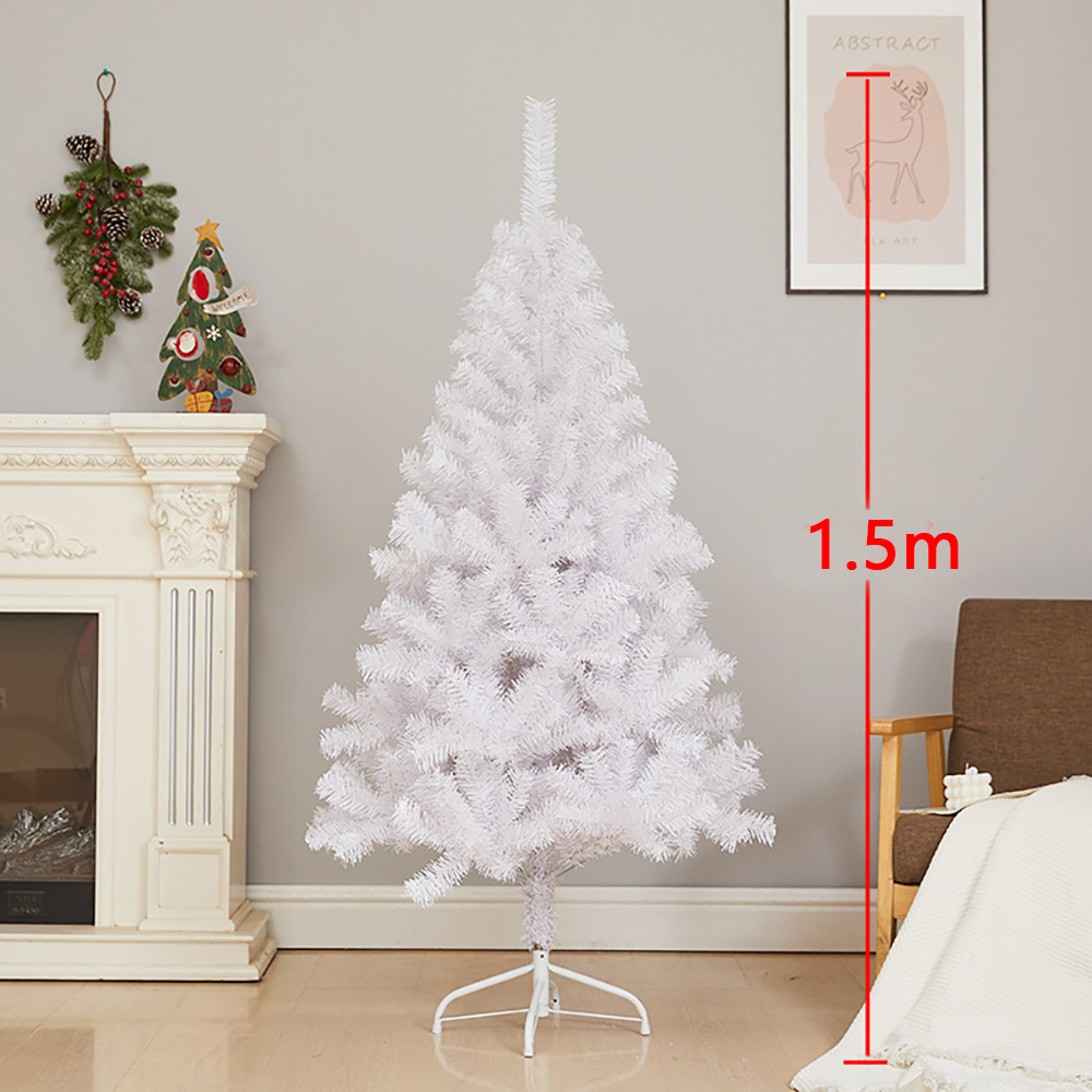 SDS108  Arbol Navidad Pino Artificial Blanco 150cm Cm-top 450 Ramas