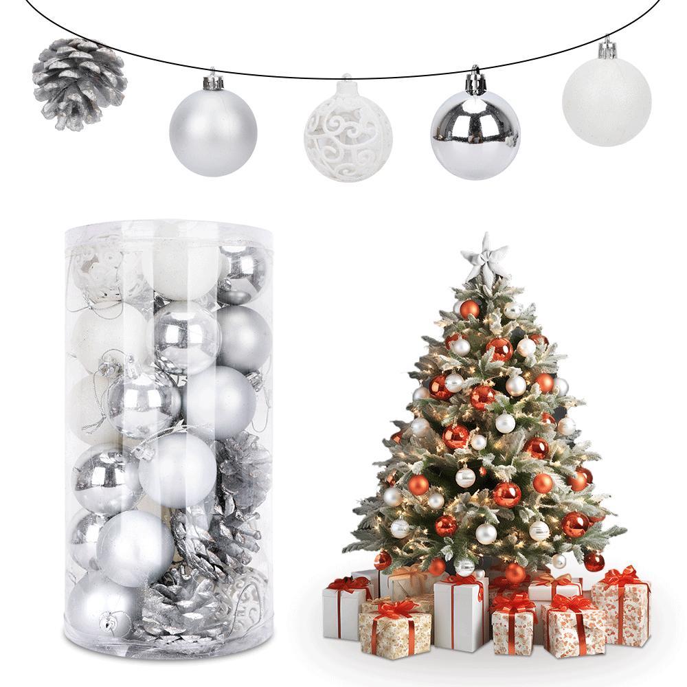 SDS461  Esferas De Navidad Cm-top Decoración Navideña 30 Pzs 5cm