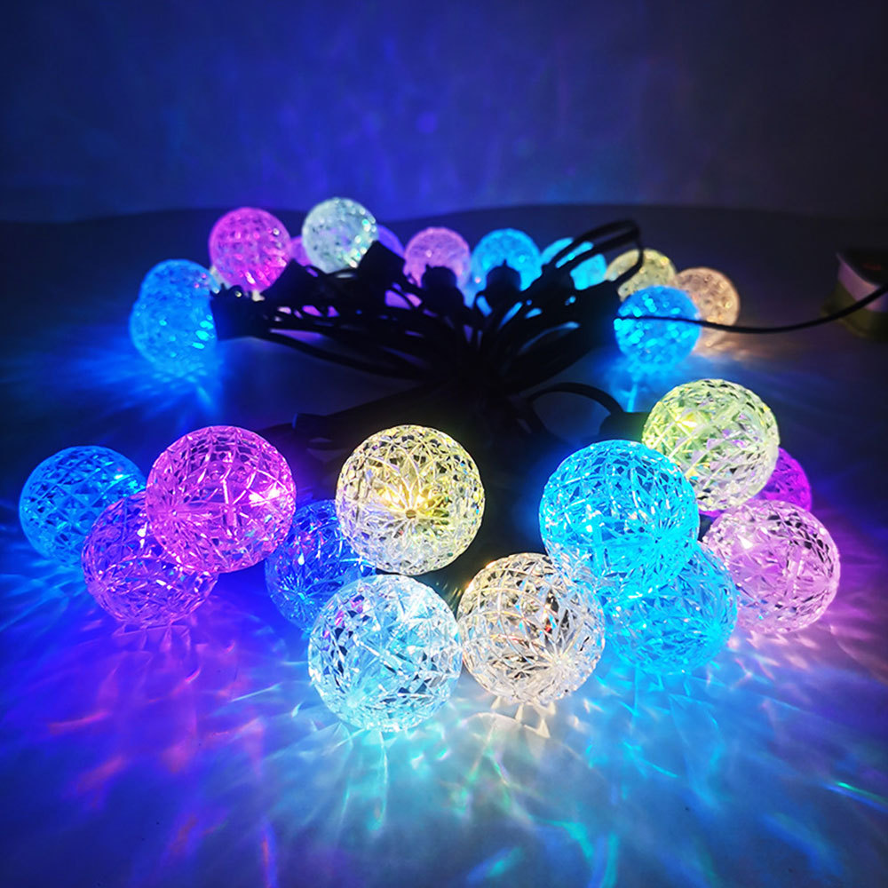 SDD1126  Guirnalda De Luces Navidad Exterior Jardin 6m 20 Led Foco