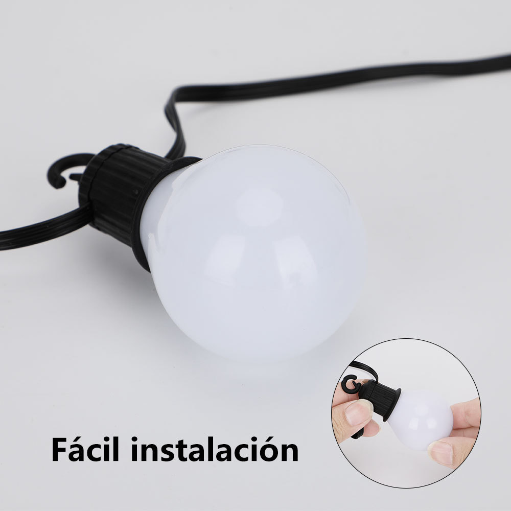 SDD1123   Guirnalda Luces 6m 20 Foco Led Exterior Decoración Navideña