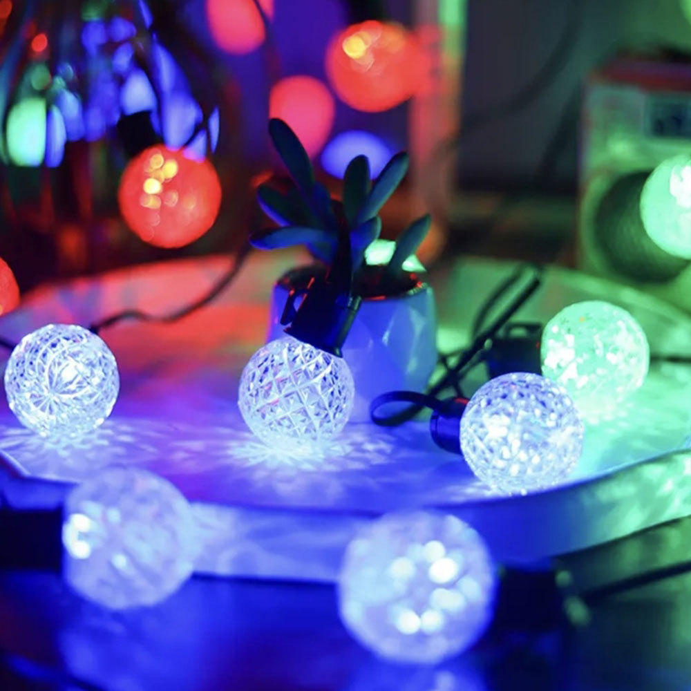 SDD1126  Guirnalda De Luces Navidad Exterior Jardin 6m 20 Led Foco