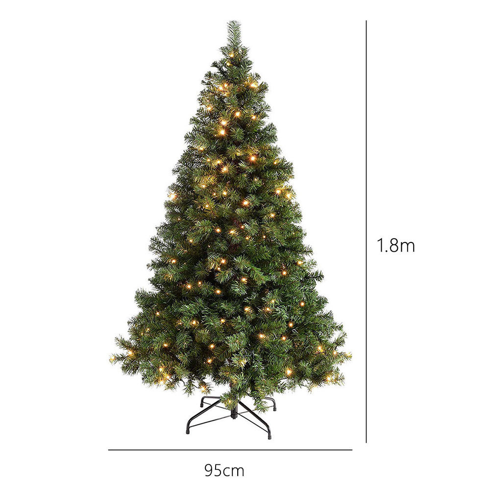 SDS126  Árbol Navidad Luminoso Artificial 1.8m Luces Led Color Verde