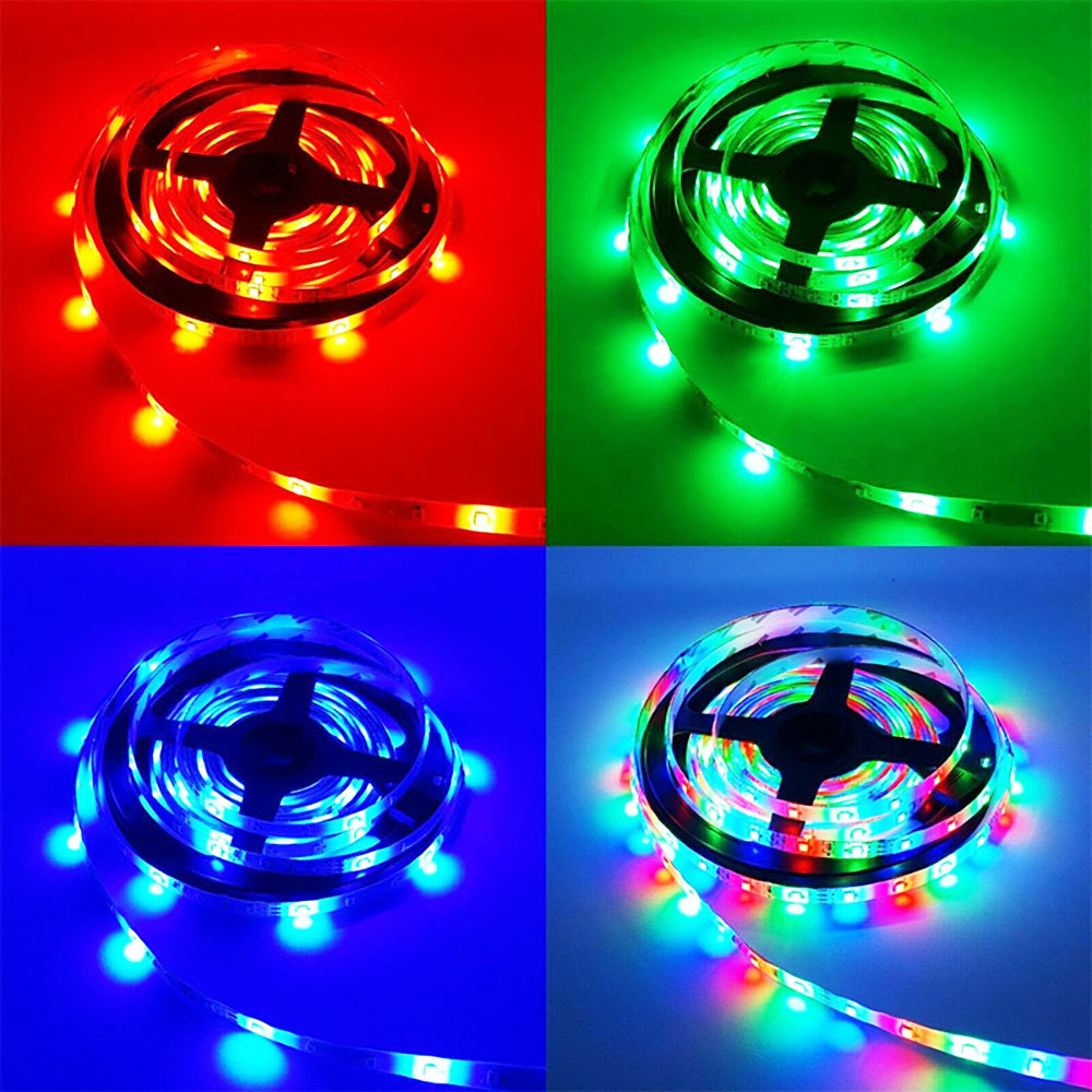 LED586  Tira Luz Atmósfera Colorida Flexible Rgb 5m Control Remoto