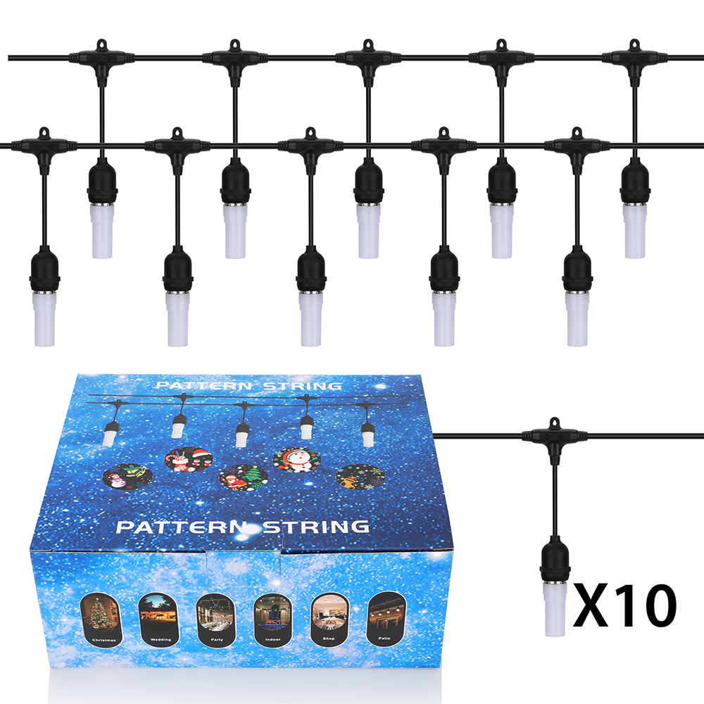 SDD1184  Guirnalda Navideña Proyector De Figuras Exterior 10m 10focos