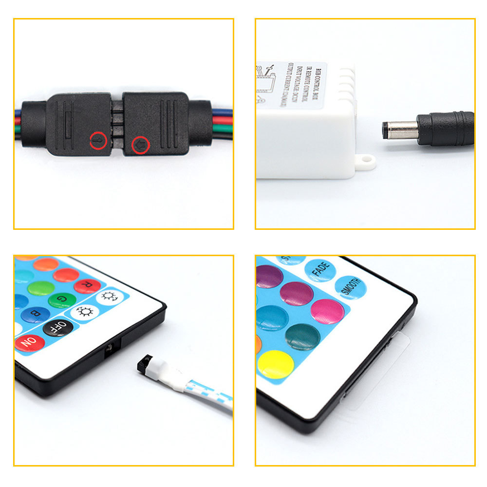 LED586  Tira Luz Atmósfera Colorida Flexible Rgb 5m Control Remoto