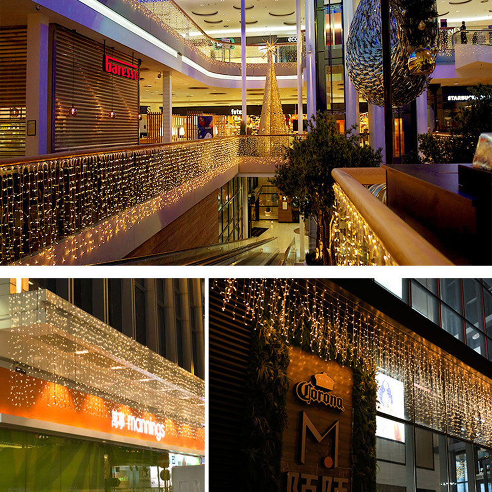 SDD1339  Cortinas Serie Navideña Luces Cascada 96led Decorativas 3m