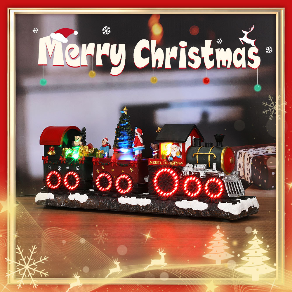 SDD1301  Tren Navideño CM-TOP Decoraciones Navidad Santa con luces LED