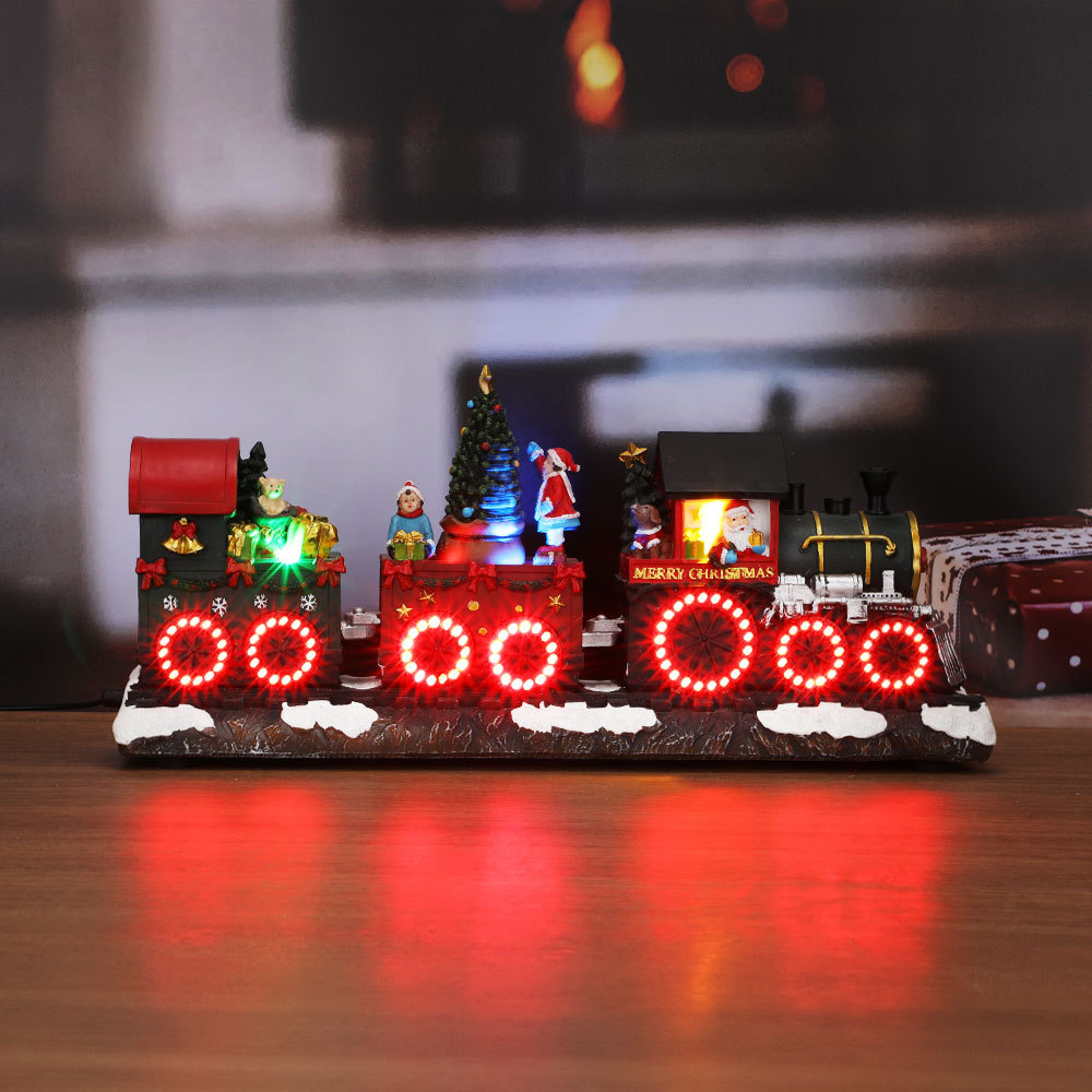 SDD1301  Tren Navideño CM-TOP Decoraciones Navidad Santa con luces LED