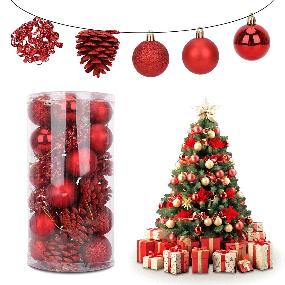 SDS461  Esferas De Navidad Cm-top Decoración Navideña 30 Pzs 5cm