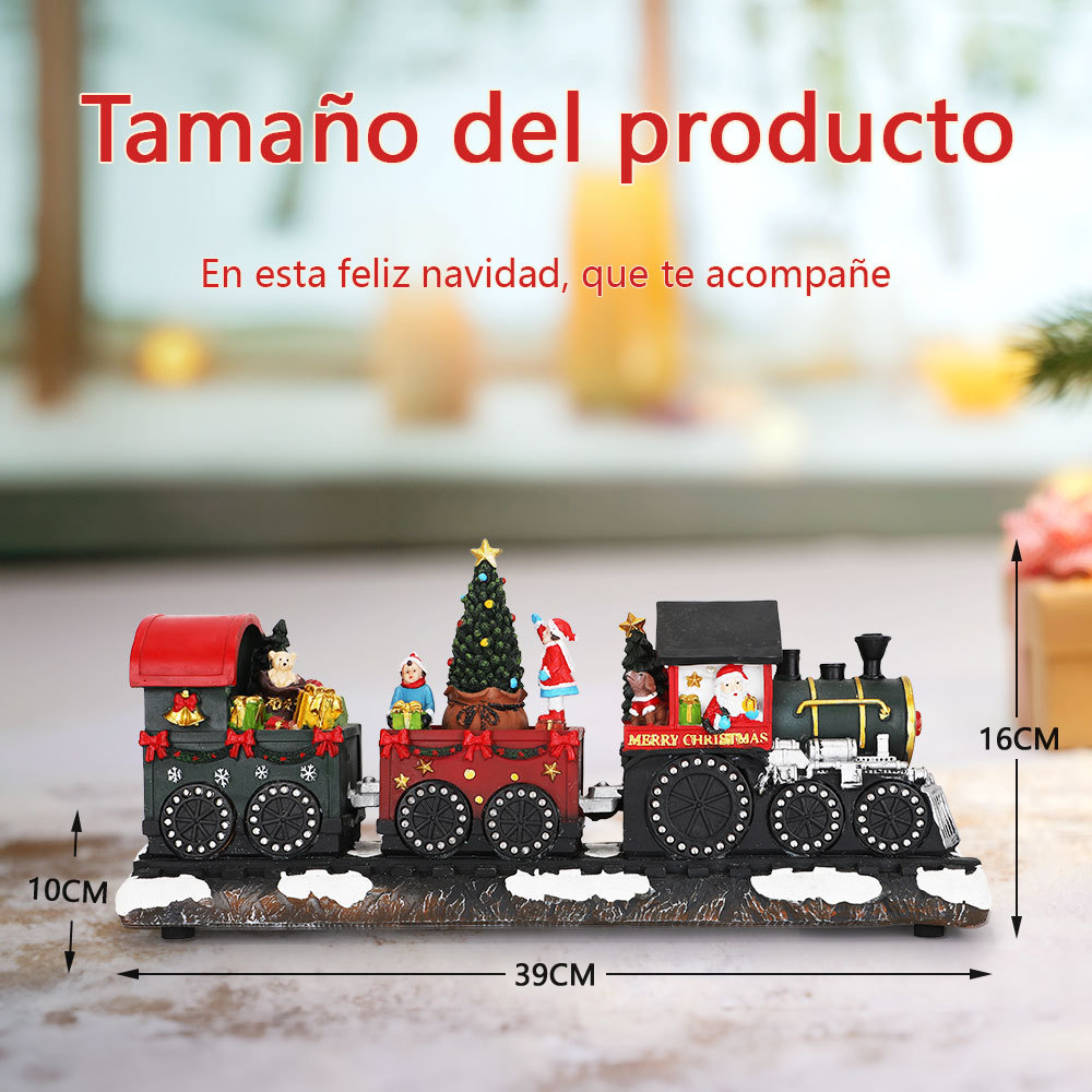 SDD1301  Tren Navideño CM-TOP Decoraciones Navidad Santa con luces LED