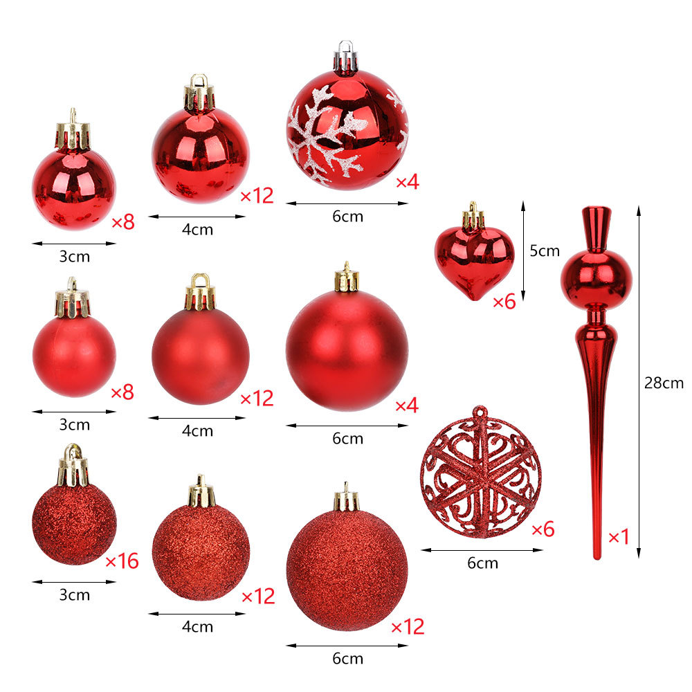 SDS4146 Esferas Navideñas CM-TOP Decoración Adornos Para Árbol Navideño