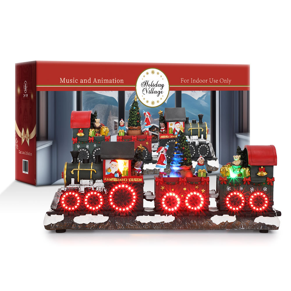 SDD1301  Tren Navideño CM-TOP Decoraciones Navidad Santa con luces LED