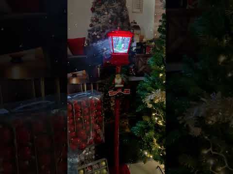 SDS529  CM-TOP  Farol Navideño Nieve 1.4m Lámpara De Calle Navidad Con Luz