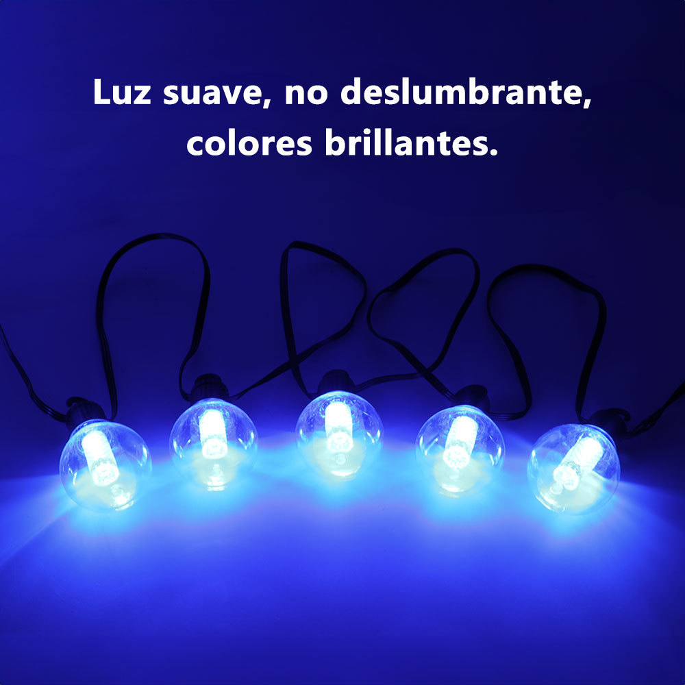 SDD1139  Guirnalda Luces Decorativas Exterior 6m 20 LED Patio Jardín