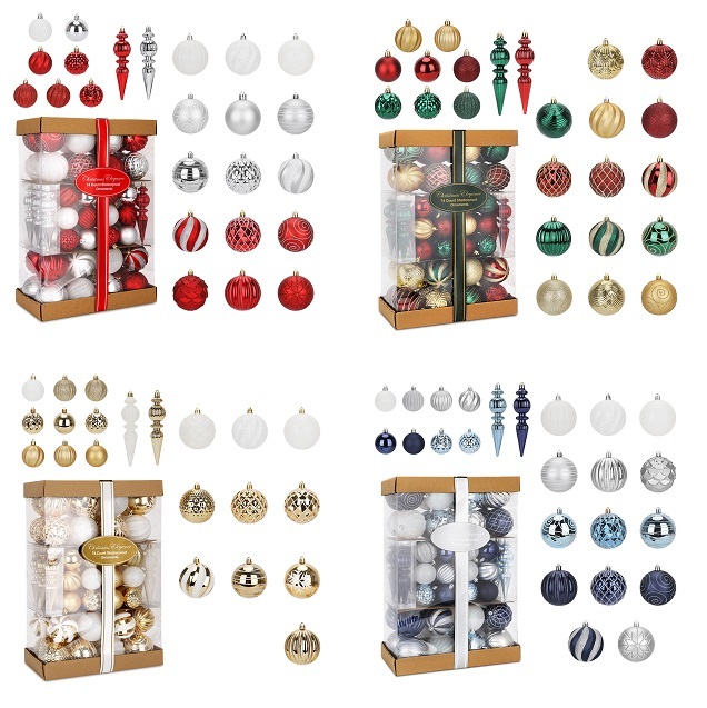SDS4178  Esferas Navideñas CM-TOP Decoración Adornos Para Árbol Navideño
