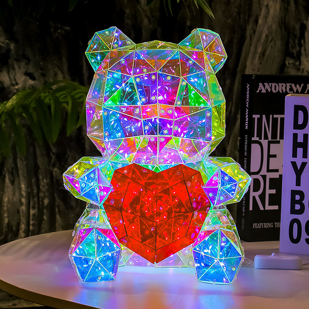 SDD1241   Lampara Oso 3d Acrilico Regalo De San Valentín Decoración