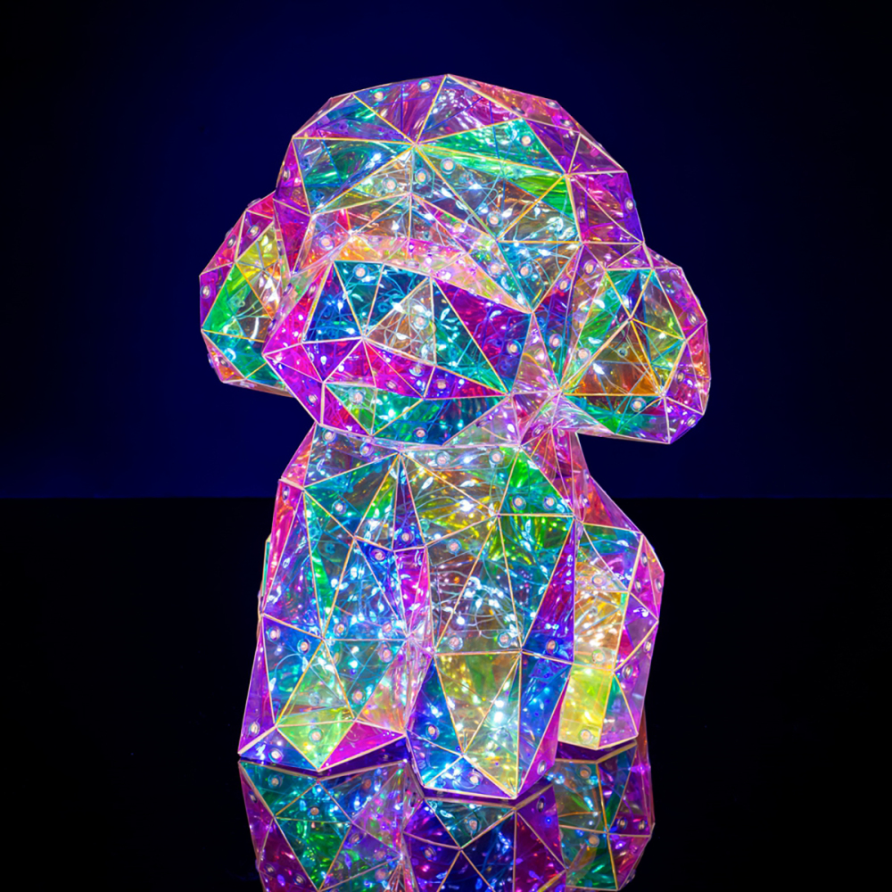 SDD1152   Lampara 3d Puppy Luz Led Ambiente Interactiva Holográfica