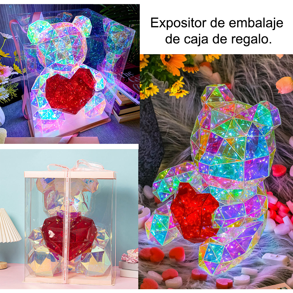 SDD1241   Lampara Oso 3d Acrilico Regalo De San Valentín Decoración