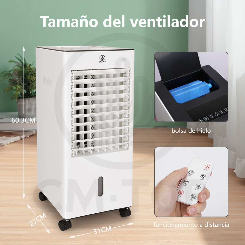 VEN36  CM-TOP Ventilador Aire Frio Portatil EnfriadorAire Control Remoto