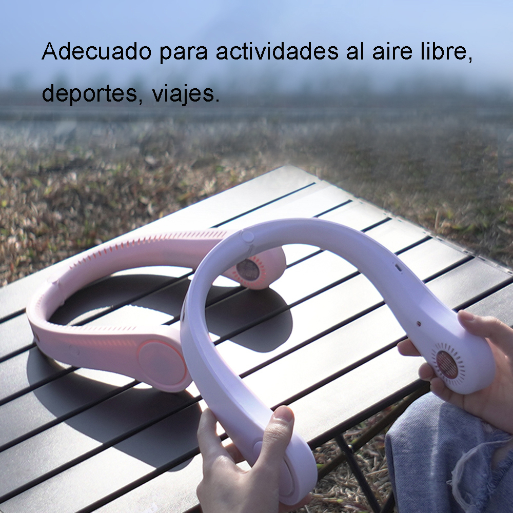 Mini Ventilador Cuello Portátil Silencioso Usb Recargable