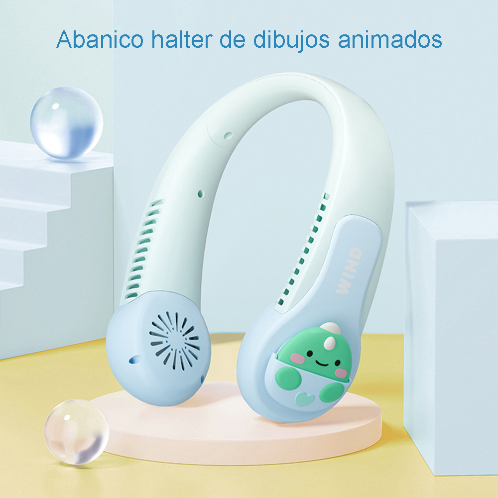 Ventilador De Cuello Portátil 3 Velocidades Recargable