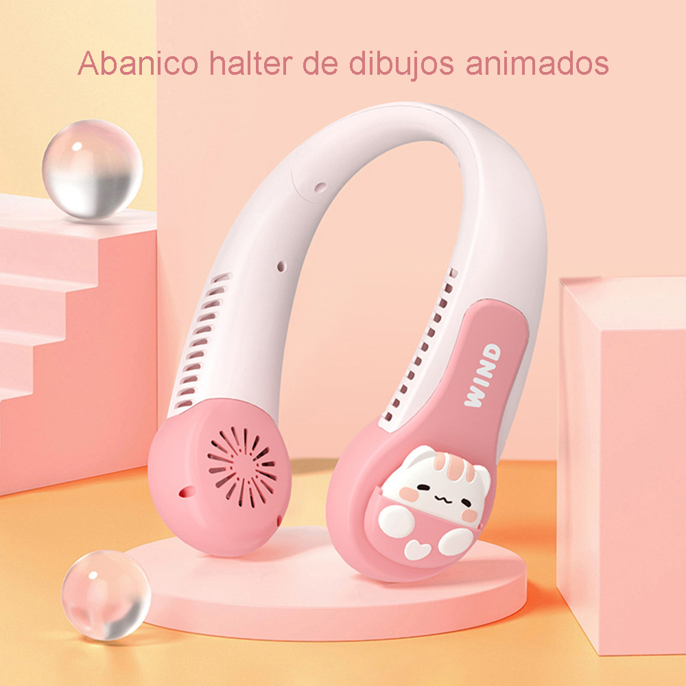 Ventilador De Cuello Portátil 3 Velocidades Recargable
