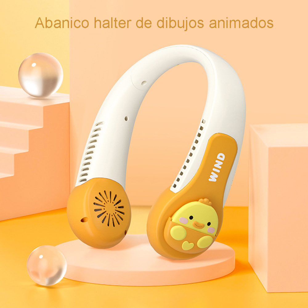 Ventilador De Cuello Portátil 3 Velocidades Recargable